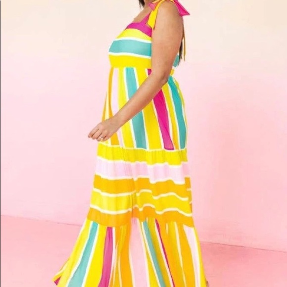 Flying Tomato Plus Size Colorful Maxi Dress NWT - Picture 6 of 7